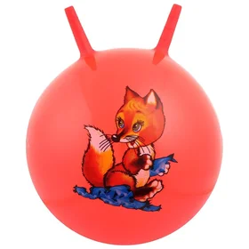 Мяч-прыгун с рожками ZABIAKA Сказочные истории, d55 см, 420 г, цвет МИКС