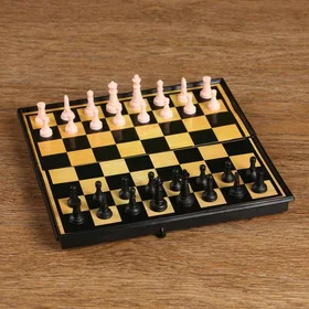 Настольная игра 3 в 1 Атели шашки, шахматы, нарды, доска 19 х 19 см