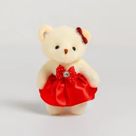 Мягкая игрушка Мишка, на брелоке, цвета МИКС