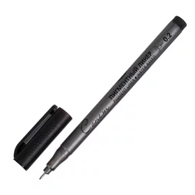 Ручка капиллярная для черчения ЗХК Сонет линер 0.2 мм, чёрный, 2341645