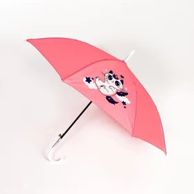 Зонт детский полуавтоматический Котик-единорожка d70 см