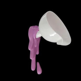 Вешалка Воронка с фиолетовой краской, 10 11 16 см