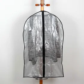 Чехол для одежды Доляна, 6090 см, PE, цвет серый прозрачный