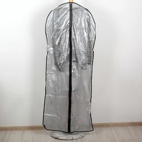Чехол для одежды Доляна, 60137 см, PE, цвет серый прозрачный