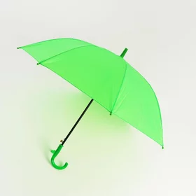 Зонт детский полуавтоматический d86 см, цвет зелёный