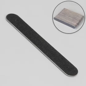 Пилка-наждак Классика, на деревянной основе, абразивность 200, 10 см, фасовка 50 шт, цвет чёрный