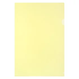 Папка-уголок А4, 180 мкм, Calligrata, прозрачная, жёлтая