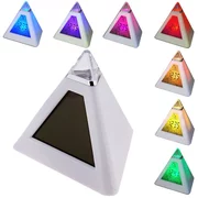 купить Будильник Luazon LB-05 Пирамида, 7 цветов дисплея, термометр, подсветка, МИКС