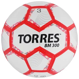 Мяч футбольный TORRES BM 300, TPU, машинная сшивка, 28 панелей, размер 3