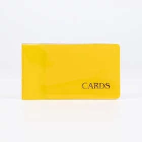 Визитница, 18 карт, цвет жёлтый
