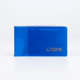 Визитница, 18 карт, цвет синий