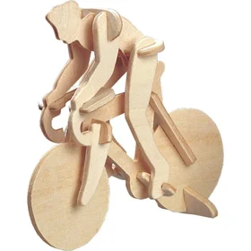 Модель деревянная сборная Велосипедист