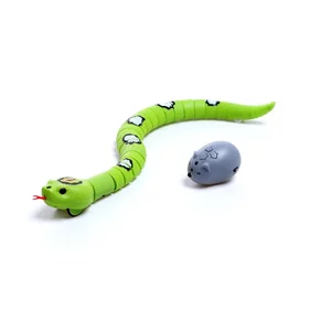 Змея радиоуправляемая Джунгли, работает от аккумулятора, цвет зеленый