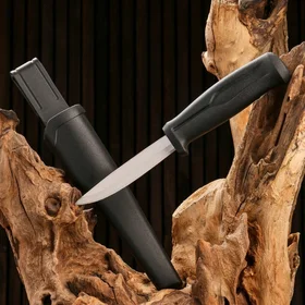 Нож туристический Урал 21см, клинок 98мм1,8мм, черный