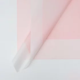 Пленка матовая, розовая, прозрачная, 58 х 58 см