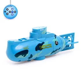 Подводная лодка радиоуправляемая Гроза морей, свет, цвет синий