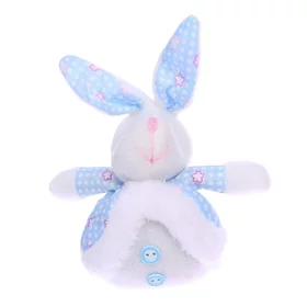 Мягкая игрушка Кролик, в цветок, на подвесе, цвета МИКС
