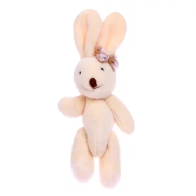 Мягкая игрушка Кролик с бантом, на подвеске, виды МИКС