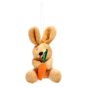 Мягкая игрушка Кролик, на подвеске, цвета МИКС