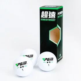 Мячи для гольфа Power Distance PGM, двухкомпонентные, d4.3 см, набор 3 шт