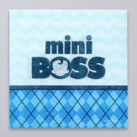 Салфетки бумажные однослойные Mini Boss, 24 24 см, 20 шт.