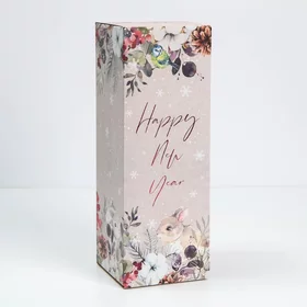 Коробка складная Happy New Year, 12 х 33,6 х 12 см