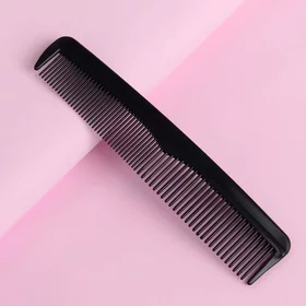 Расчёска комбинированная, 12,5 2,5 см, цвет чёрный