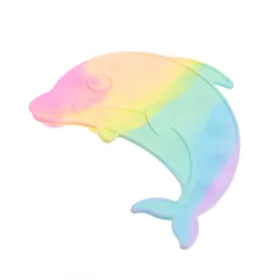 Развивающая игрушка Дельфин с присосками, цвета МИКС