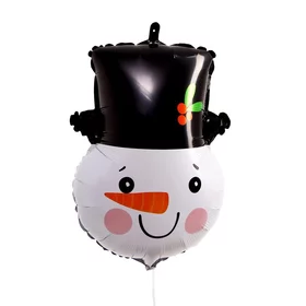 Шар фольгированный 24 Снеговик в шляпе