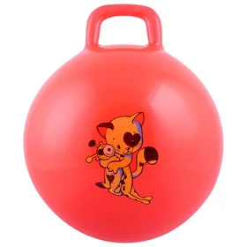 Мяч-прыгун с ручкой ZABIAKA, d45 см, 350 г, цвета МИКС