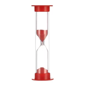 Песочные часы Ламбо, на 3 минуты, 9 х 2.5 см, красный