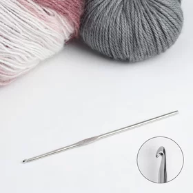 Крючок для вязания, железный, d 2 мм, 12,5 см
