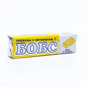 Леденцы БОБС медово-лимонный, витамин С, 10 шт. в упаковке