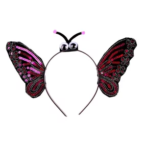 Карнавальный ободок Бабочка, цвета МИКС