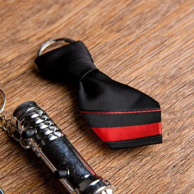 Набор подарочный 4в1 (2ручки,брелок-галстук,нож) черный 16*9см 734826(ф96)(ф12)