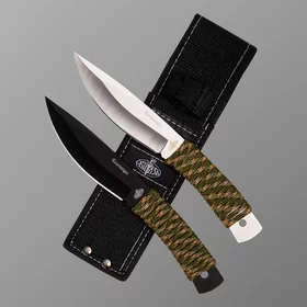 Набор метательных ножей Близнецы сталь - 50Х14МФ, рукоять - паракорд, 11 см