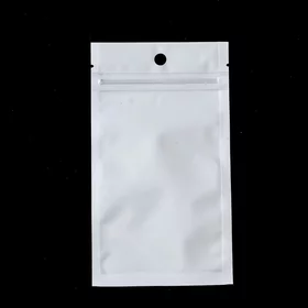 Пакет Zip-lock ПП, белый, со сплошным окном, плоский, еврослот 9 х 16 см