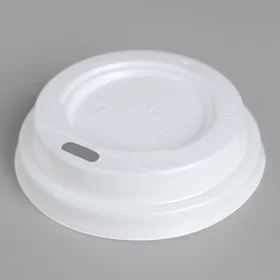 Крышка одноразовая для стакана Белая диаметр 70 мм