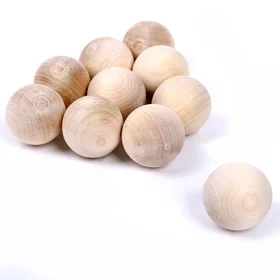 Модель из дерева Деревянный шарик набор 10 шт., d2,7 см