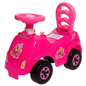 Машина-каталка Selena Принцесса, с клаксоном, цвет розовый