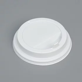 Крышка одноразовая для стакана Белая диаметр 90 мм