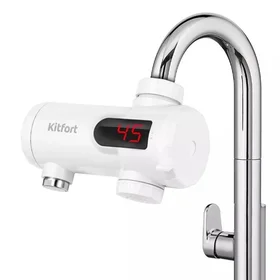 Проточный водонагреватель Kitfort КТ-4033, 3300 Вт, 6лмин, белый