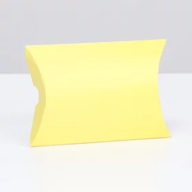 Коробка складная, подушка, жёлтая, 11 х 8 х 2 см,