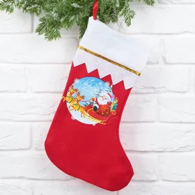 Мешок - носок для подарков С Новым годом