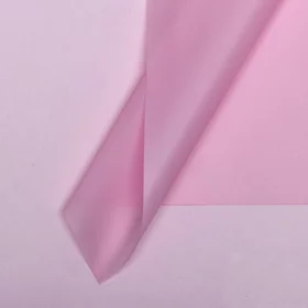 Пленка матовая однотонная, нежно - розовая 03, 58 х 58 см, 20 листов