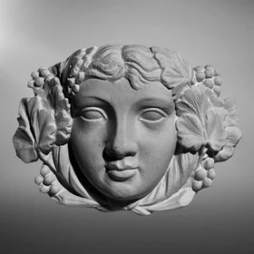 Гипсовая фигура Основа-маска Деметра - богиня плодородия, 15 х 11 х 5 см