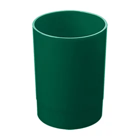 Стакан для пишущих принадлежностей СТАММ Лидер, пластиковый, круглый, зеленый