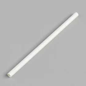 Трубочки бумажные Белый 14 см, диаметр 6 мм