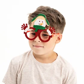 Карнавальные очки Снеговик