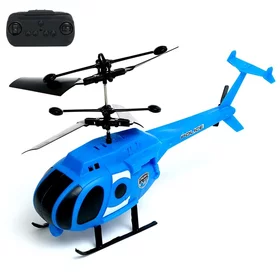 Вертолёт радиоуправляемый Полиция, цвет синий